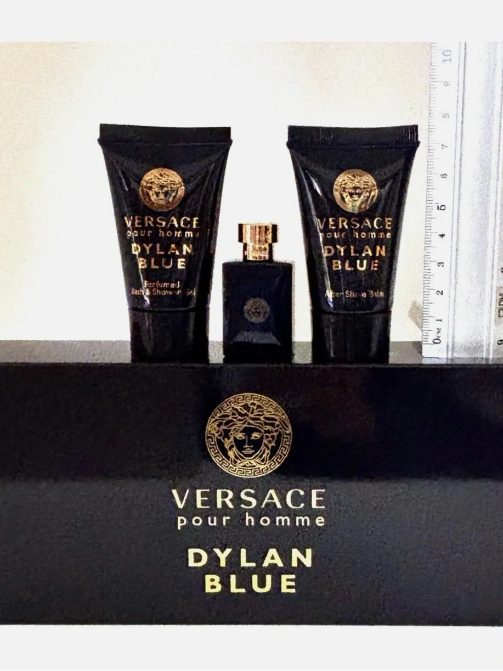 Versace Dylan Blue Men’s Grooming Trio - Black & Gold